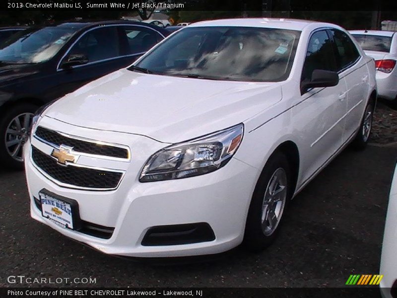 Summit White / Jet Black/Titanium 2013 Chevrolet Malibu LS