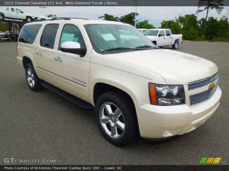 White Diamond Tricoat / Ebony 2013 Chevrolet Suburban LTZ 4x4