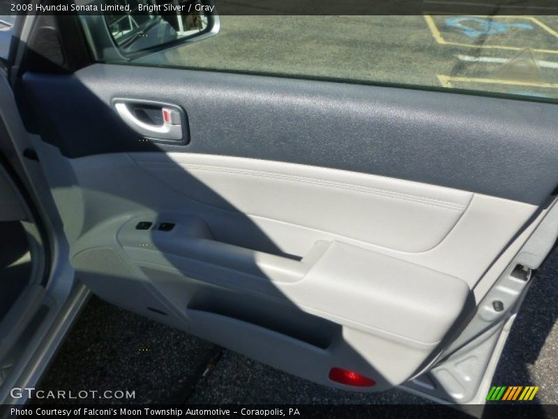 Bright Silver / Gray 2008 Hyundai Sonata Limited