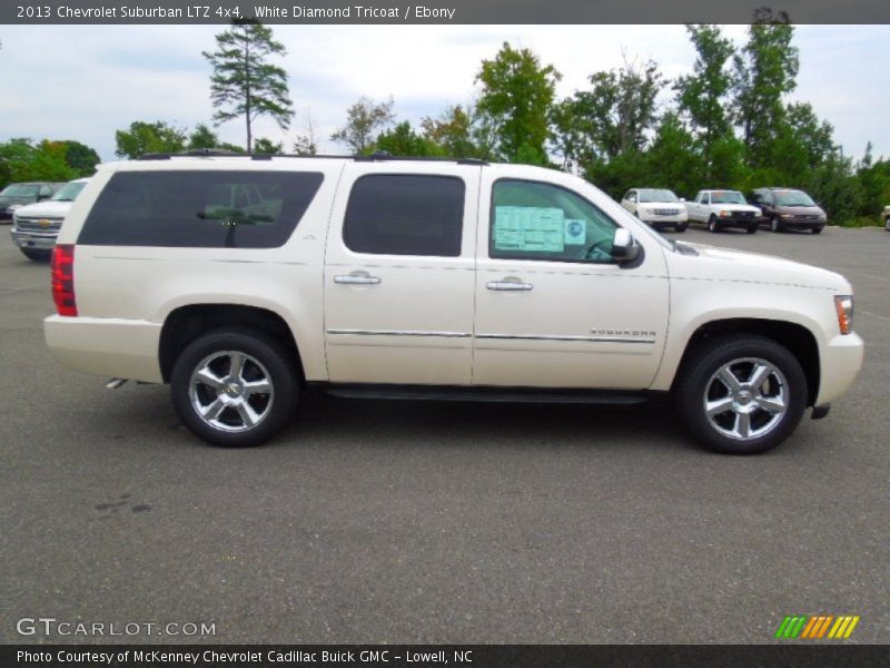 White Diamond Tricoat / Ebony 2013 Chevrolet Suburban LTZ 4x4