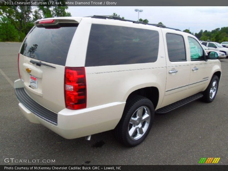 White Diamond Tricoat / Ebony 2013 Chevrolet Suburban LTZ 4x4