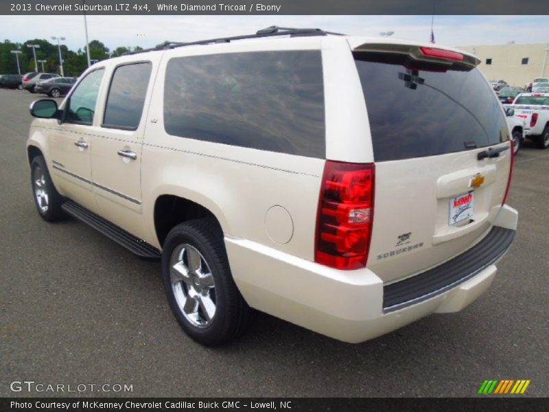 White Diamond Tricoat / Ebony 2013 Chevrolet Suburban LTZ 4x4