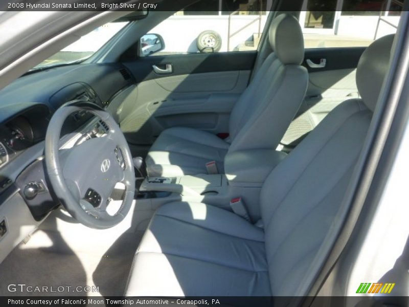 Bright Silver / Gray 2008 Hyundai Sonata Limited