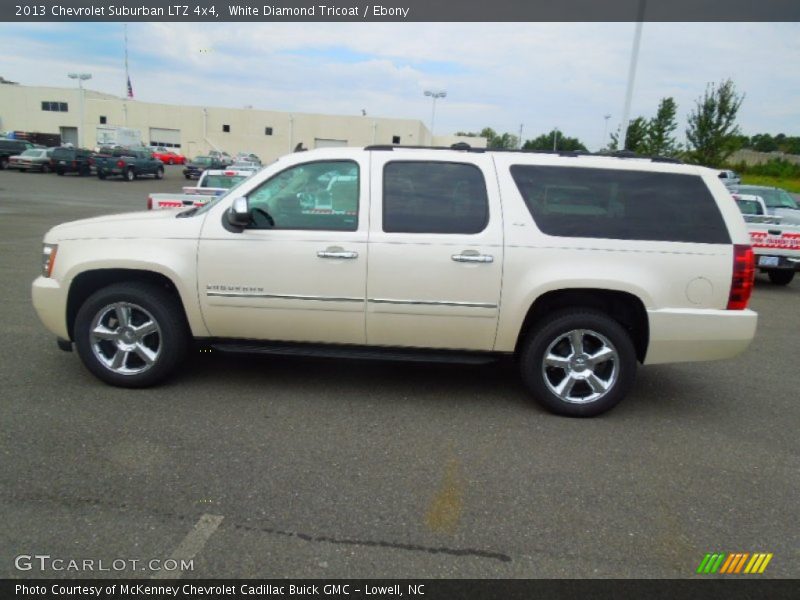 White Diamond Tricoat / Ebony 2013 Chevrolet Suburban LTZ 4x4