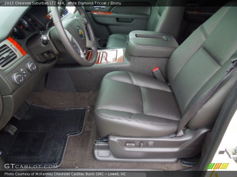 White Diamond Tricoat / Ebony 2013 Chevrolet Suburban LTZ 4x4