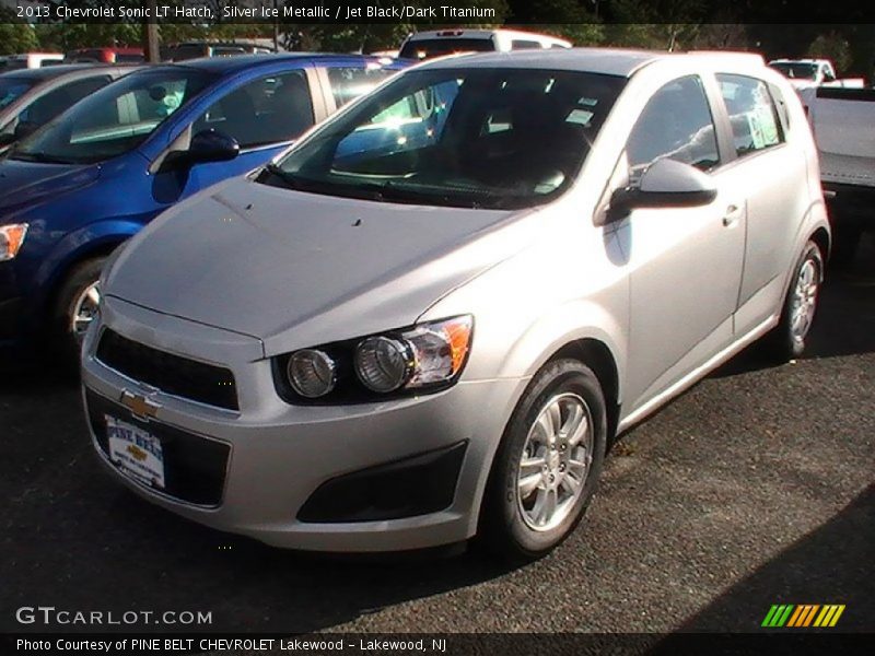 Silver Ice Metallic / Jet Black/Dark Titanium 2013 Chevrolet Sonic LT Hatch
