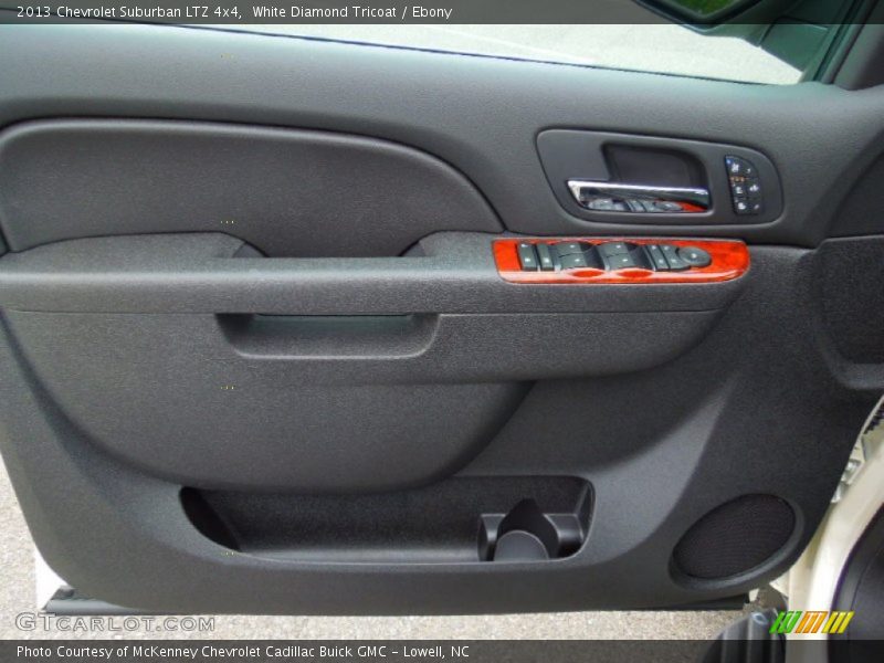 White Diamond Tricoat / Ebony 2013 Chevrolet Suburban LTZ 4x4
