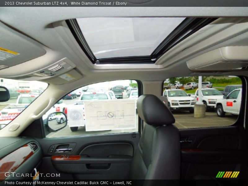 White Diamond Tricoat / Ebony 2013 Chevrolet Suburban LTZ 4x4