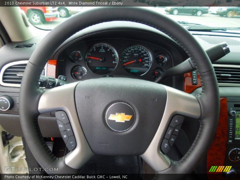 White Diamond Tricoat / Ebony 2013 Chevrolet Suburban LTZ 4x4