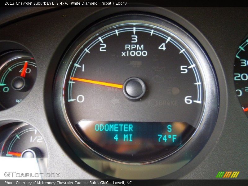 White Diamond Tricoat / Ebony 2013 Chevrolet Suburban LTZ 4x4
