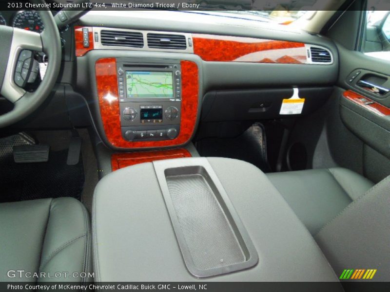 White Diamond Tricoat / Ebony 2013 Chevrolet Suburban LTZ 4x4