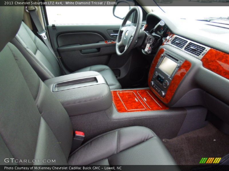 White Diamond Tricoat / Ebony 2013 Chevrolet Suburban LTZ 4x4