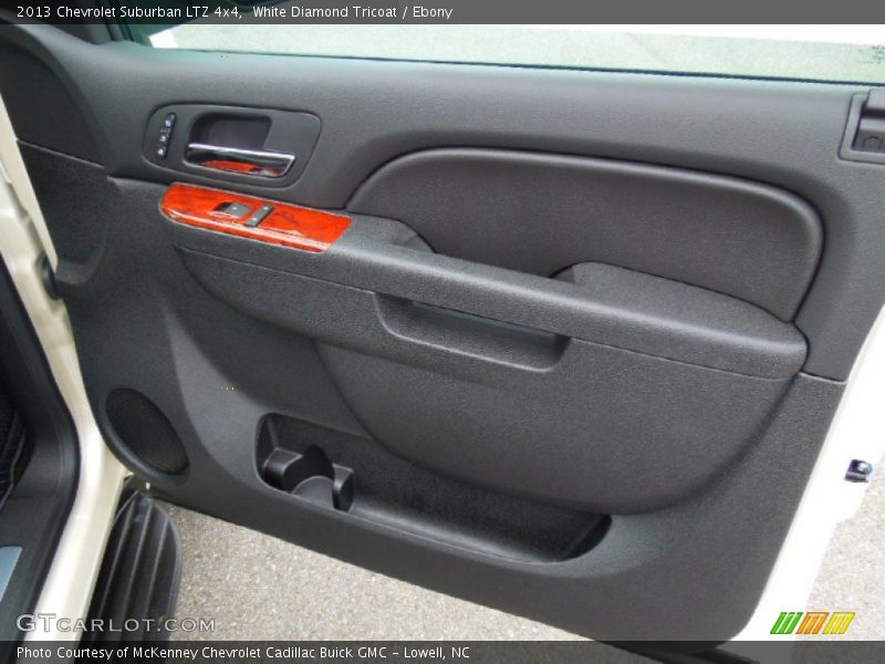 White Diamond Tricoat / Ebony 2013 Chevrolet Suburban LTZ 4x4