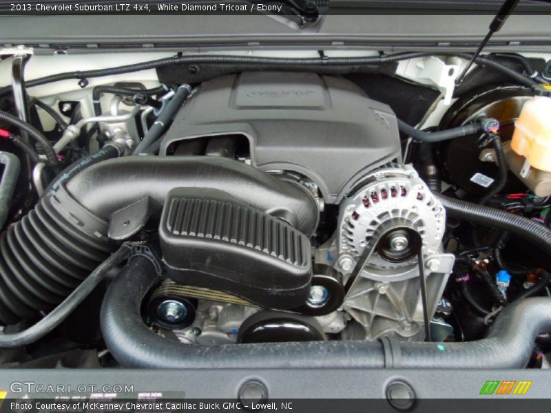 White Diamond Tricoat / Ebony 2013 Chevrolet Suburban LTZ 4x4