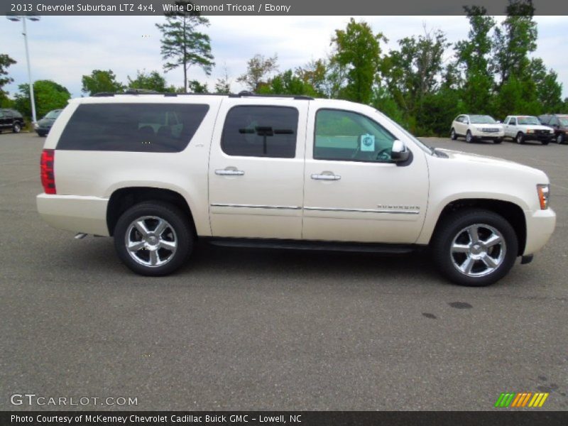 White Diamond Tricoat / Ebony 2013 Chevrolet Suburban LTZ 4x4