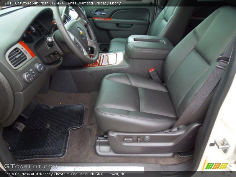 White Diamond Tricoat / Ebony 2013 Chevrolet Suburban LTZ 4x4