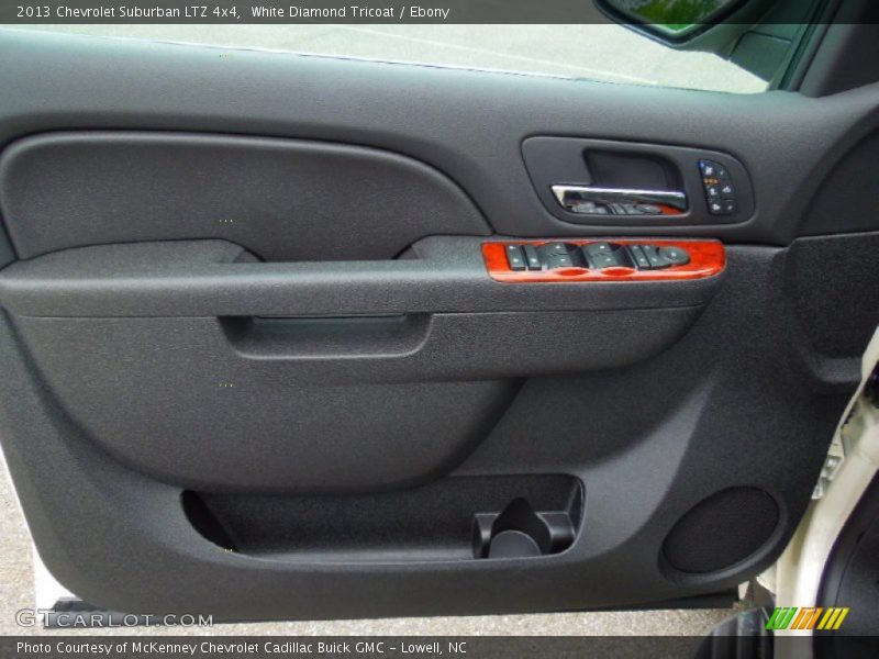 White Diamond Tricoat / Ebony 2013 Chevrolet Suburban LTZ 4x4