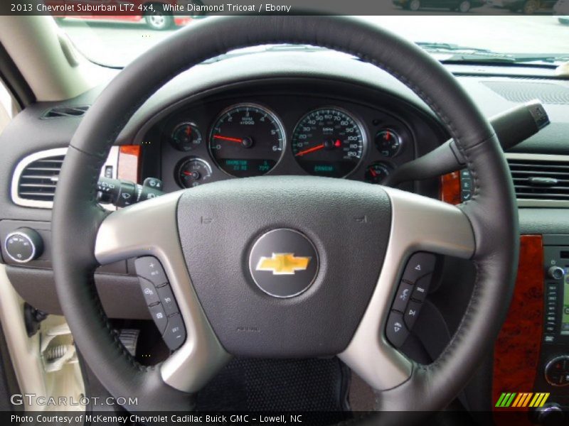 White Diamond Tricoat / Ebony 2013 Chevrolet Suburban LTZ 4x4