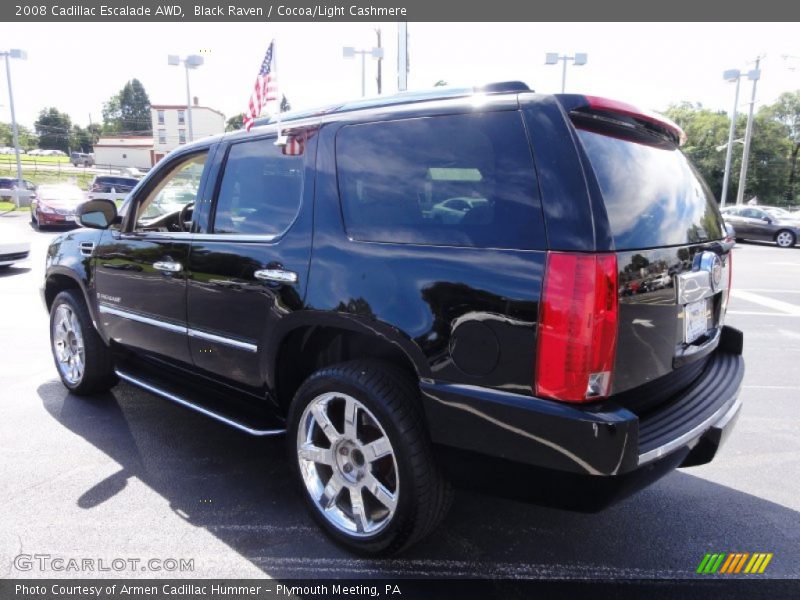 Black Raven / Cocoa/Light Cashmere 2008 Cadillac Escalade AWD