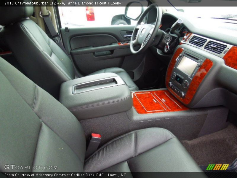 White Diamond Tricoat / Ebony 2013 Chevrolet Suburban LTZ 4x4