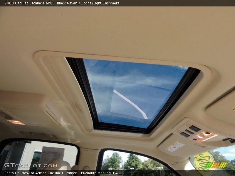 Black Raven / Cocoa/Light Cashmere 2008 Cadillac Escalade AWD