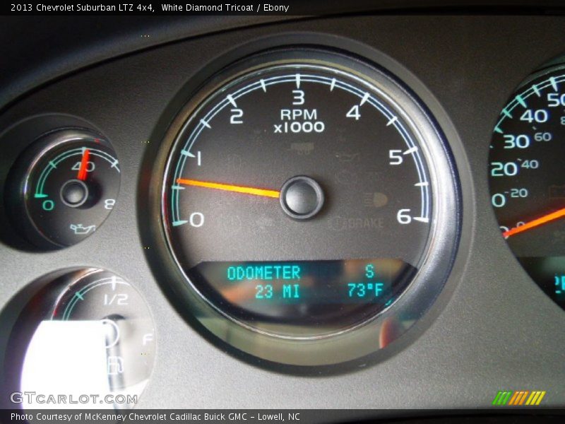 White Diamond Tricoat / Ebony 2013 Chevrolet Suburban LTZ 4x4