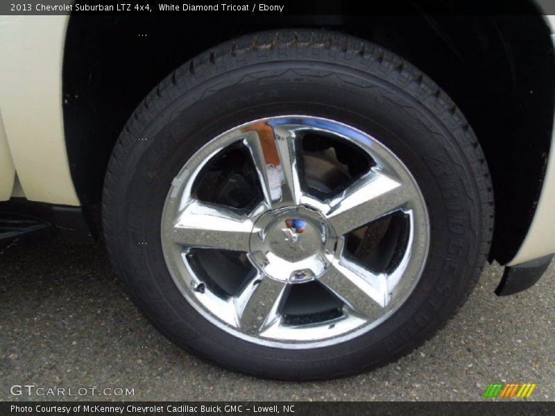 White Diamond Tricoat / Ebony 2013 Chevrolet Suburban LTZ 4x4