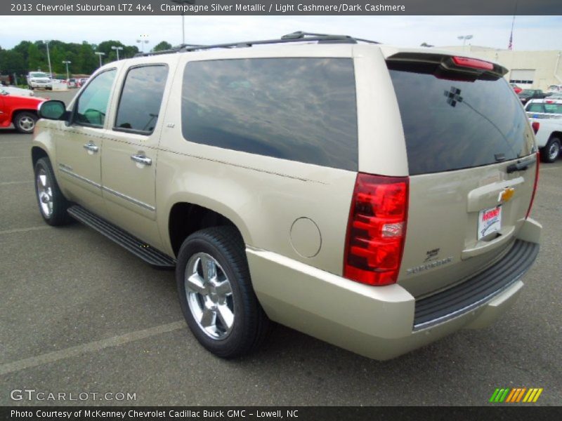 Champagne Silver Metallic / Light Cashmere/Dark Cashmere 2013 Chevrolet Suburban LTZ 4x4