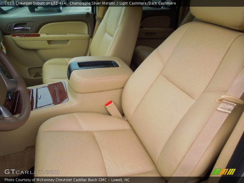 Champagne Silver Metallic / Light Cashmere/Dark Cashmere 2013 Chevrolet Suburban LTZ 4x4