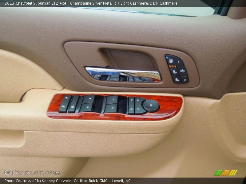 Champagne Silver Metallic / Light Cashmere/Dark Cashmere 2013 Chevrolet Suburban LTZ 4x4