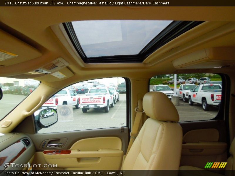 Champagne Silver Metallic / Light Cashmere/Dark Cashmere 2013 Chevrolet Suburban LTZ 4x4