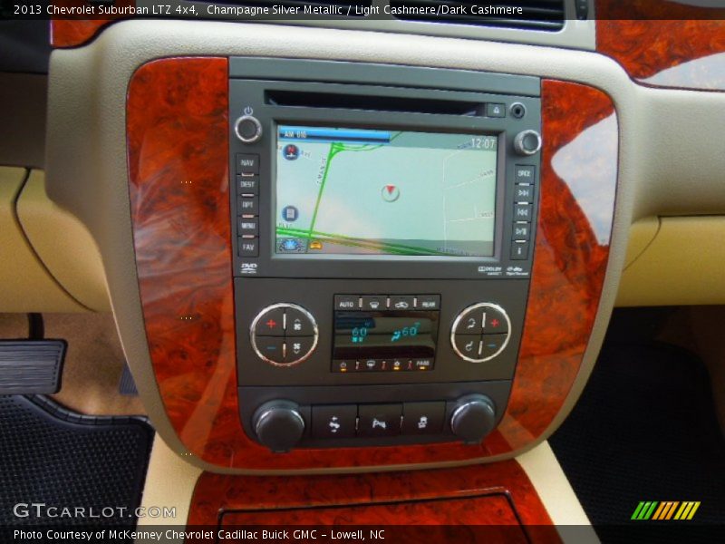 Champagne Silver Metallic / Light Cashmere/Dark Cashmere 2013 Chevrolet Suburban LTZ 4x4