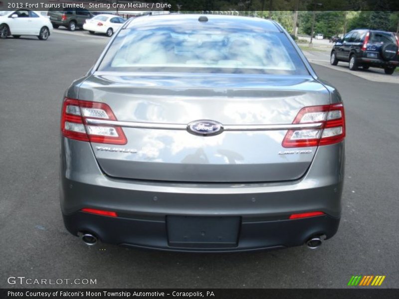 Sterling Gray Metallic / Dune 2013 Ford Taurus Limited