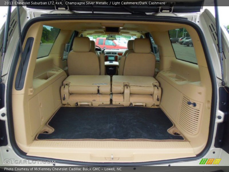 Champagne Silver Metallic / Light Cashmere/Dark Cashmere 2013 Chevrolet Suburban LTZ 4x4