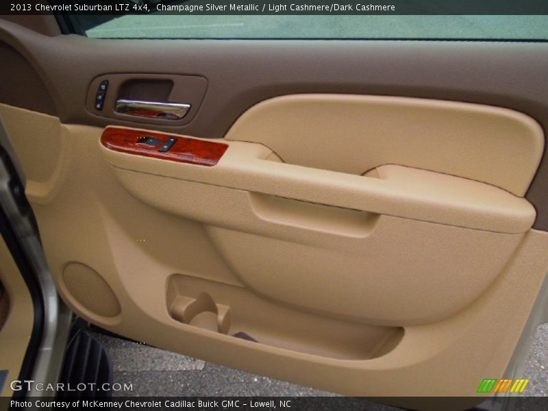 Champagne Silver Metallic / Light Cashmere/Dark Cashmere 2013 Chevrolet Suburban LTZ 4x4