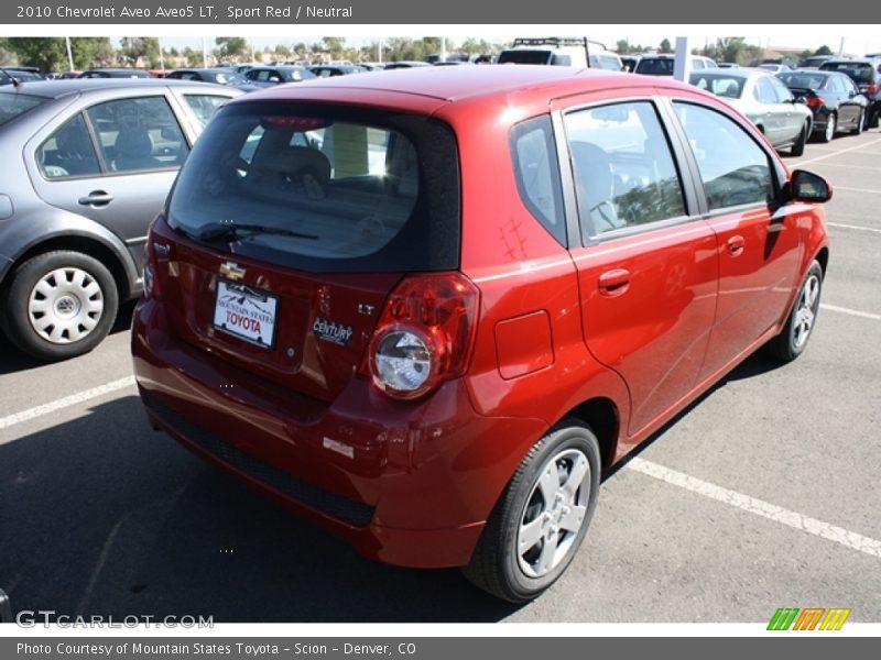 Sport Red / Neutral 2010 Chevrolet Aveo Aveo5 LT