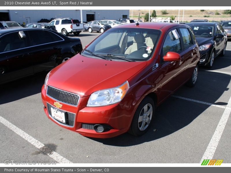 Sport Red / Neutral 2010 Chevrolet Aveo Aveo5 LT