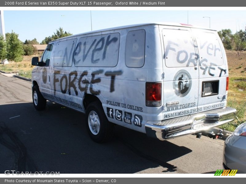Oxford White / Medium Flint 2008 Ford E Series Van E350 Super Duty XLT 15 Passenger
