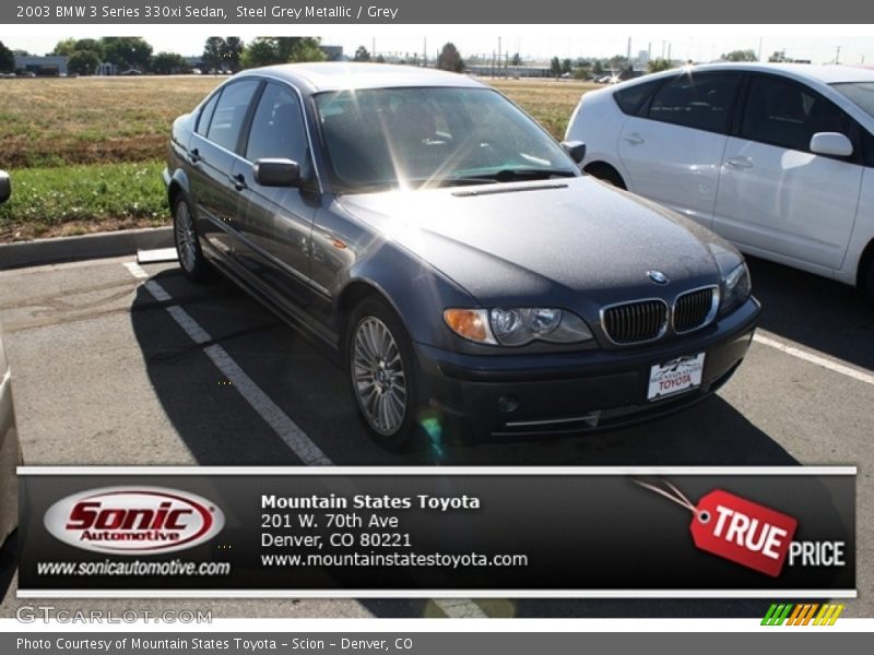 Steel Grey Metallic / Grey 2003 BMW 3 Series 330xi Sedan