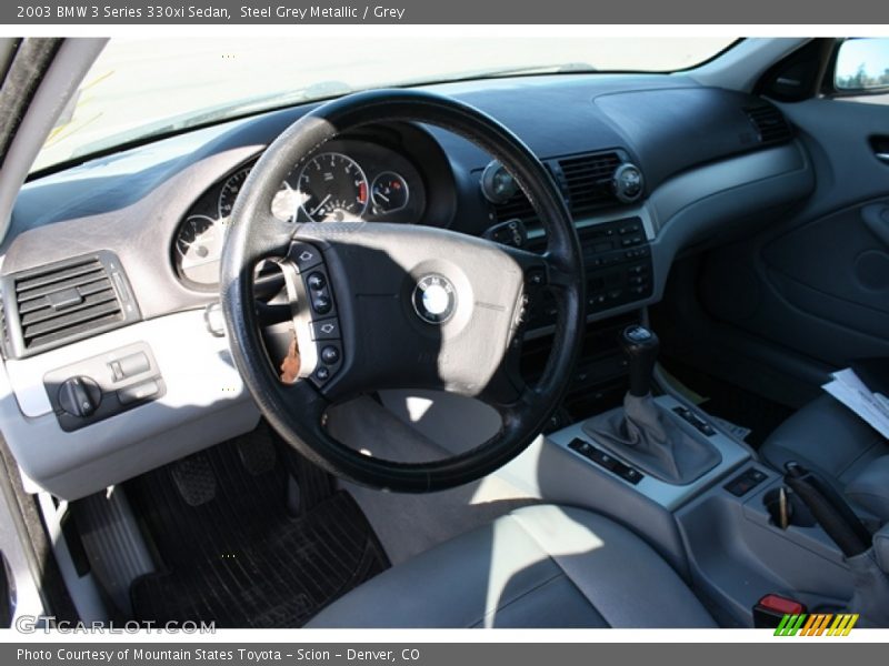 Steel Grey Metallic / Grey 2003 BMW 3 Series 330xi Sedan