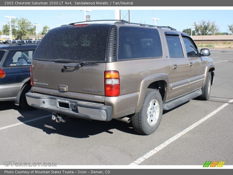 Sandalwood Metallic / Tan/Neutral 2003 Chevrolet Suburban 1500 LT 4x4