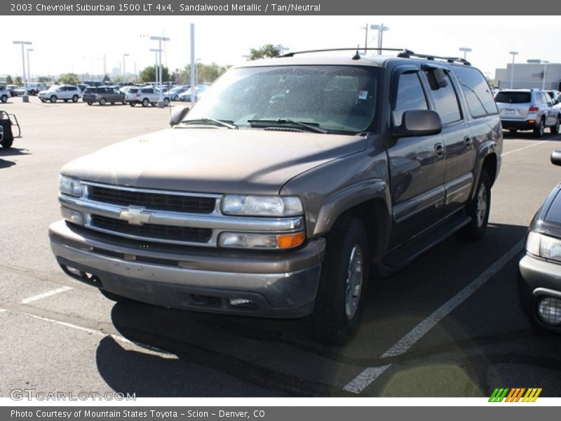 Sandalwood Metallic / Tan/Neutral 2003 Chevrolet Suburban 1500 LT 4x4