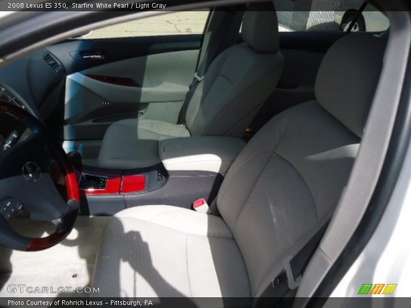 Starfire White Pearl / Light Gray 2008 Lexus ES 350