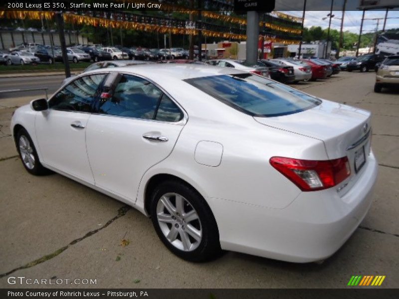 Starfire White Pearl / Light Gray 2008 Lexus ES 350