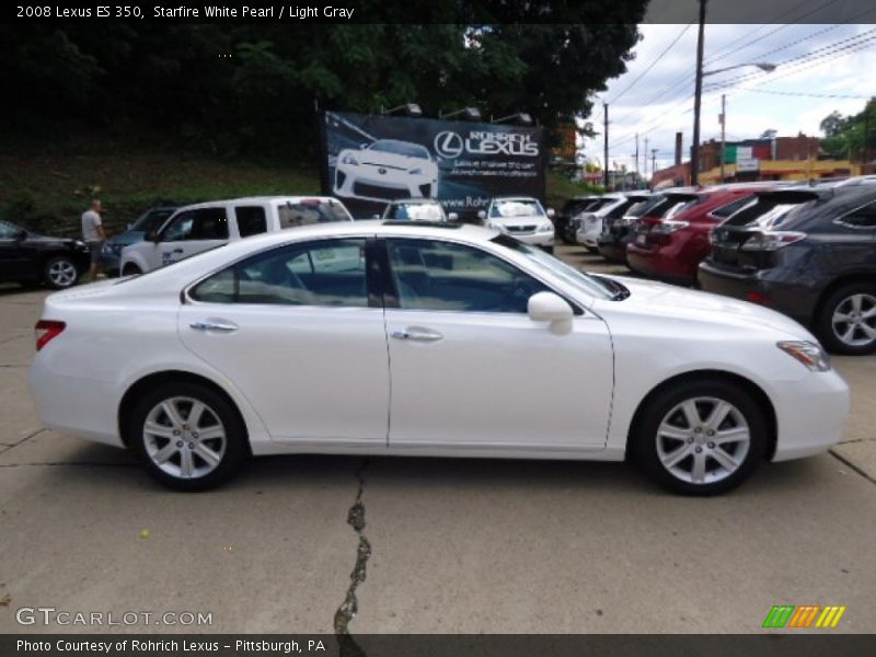 Starfire White Pearl / Light Gray 2008 Lexus ES 350