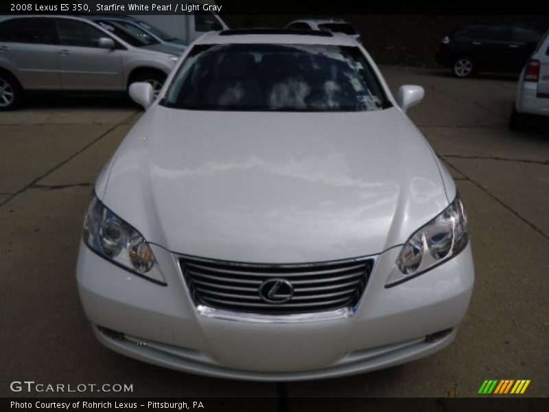 Starfire White Pearl / Light Gray 2008 Lexus ES 350