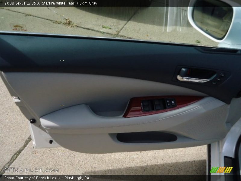 Starfire White Pearl / Light Gray 2008 Lexus ES 350