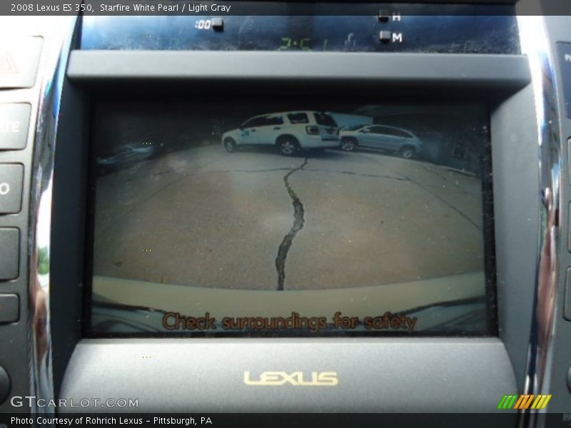 Starfire White Pearl / Light Gray 2008 Lexus ES 350