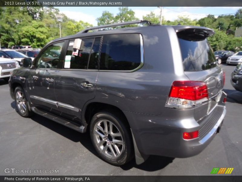 Nebula Gray Pearl / Black/Mahogany Accents 2013 Lexus LX 570