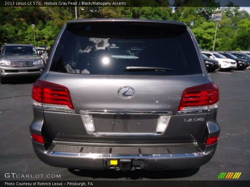 Nebula Gray Pearl / Black/Mahogany Accents 2013 Lexus LX 570